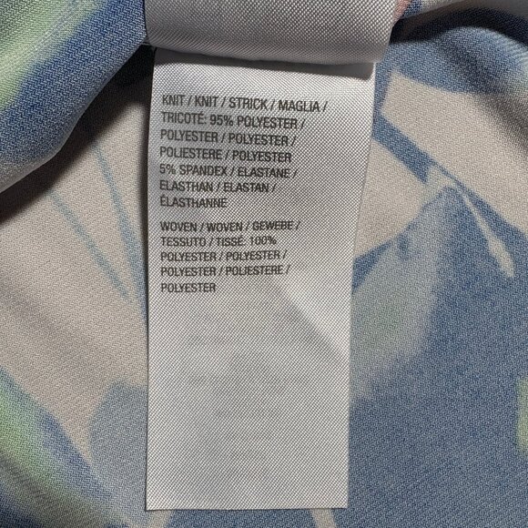 SUSAN GRAVER Floral Liquid Knit Top with Chiffon Sleeves - Picture 6 of 6